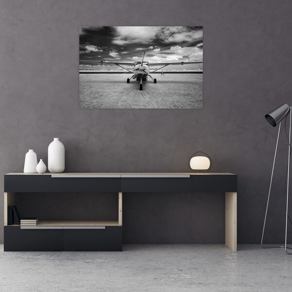 Slika - Avion crno-bijeli (90x60 cm)