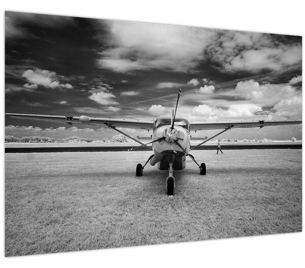 Slika - Avion crno-bijeli (90x60 cm)