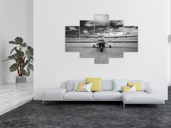 Slika - Avion crno-bijeli (150x105 cm)