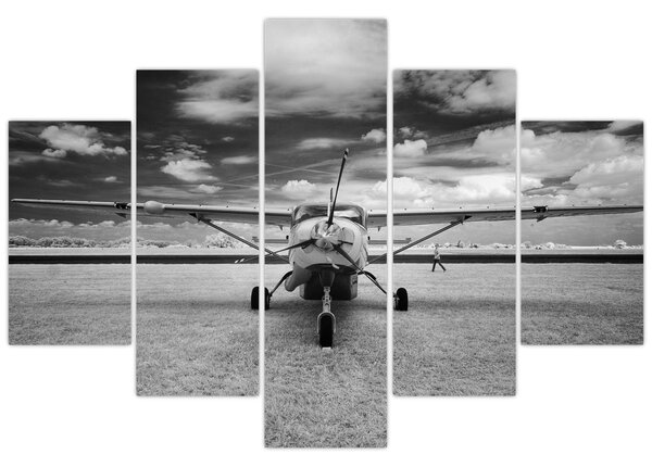 Slika - Avion crno-bijeli (150x105 cm)