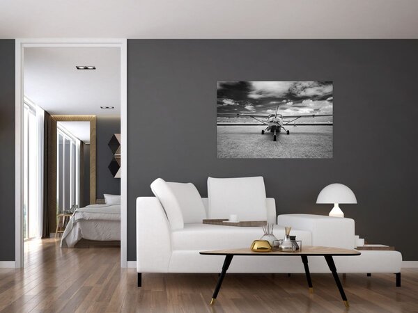 Slika - Avion crno-bijeli (90x60 cm)