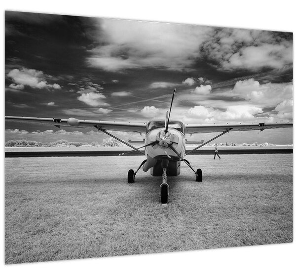 Slika - Avion crno-bijeli (70x50 cm)