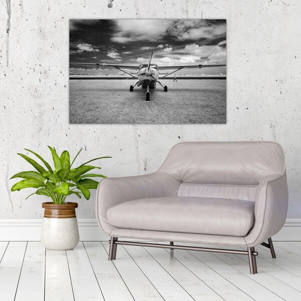 Slika - Avion crno-bijeli (90x60 cm)