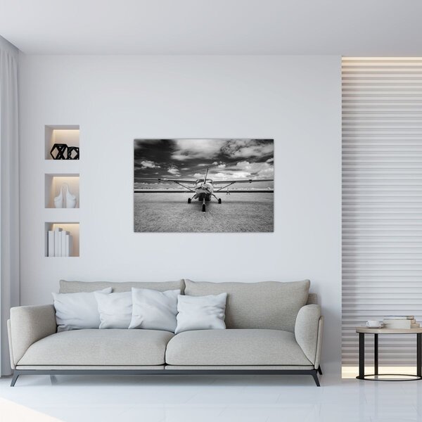 Slika - Avion crno-bijeli (90x60 cm)