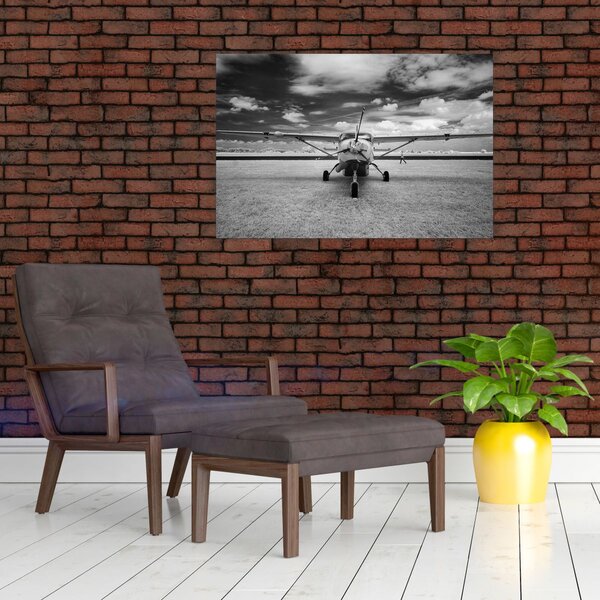 Slika - Avion crno-bijeli (90x60 cm)