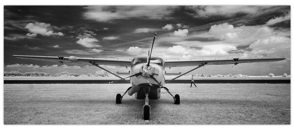 Slika - Avion crno-bijeli (120x50 cm)