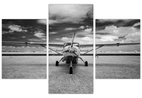 Slika - Avion crno-bijeli (90x60 cm)