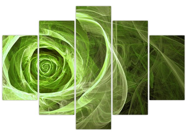 Slika - Sažetak Rose Green (150x105 cm)