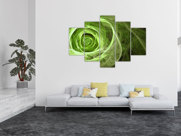 Slika - Sažetak Rose Green (150x105 cm)