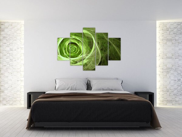 Slika - Sažetak Rose Green (150x105 cm)