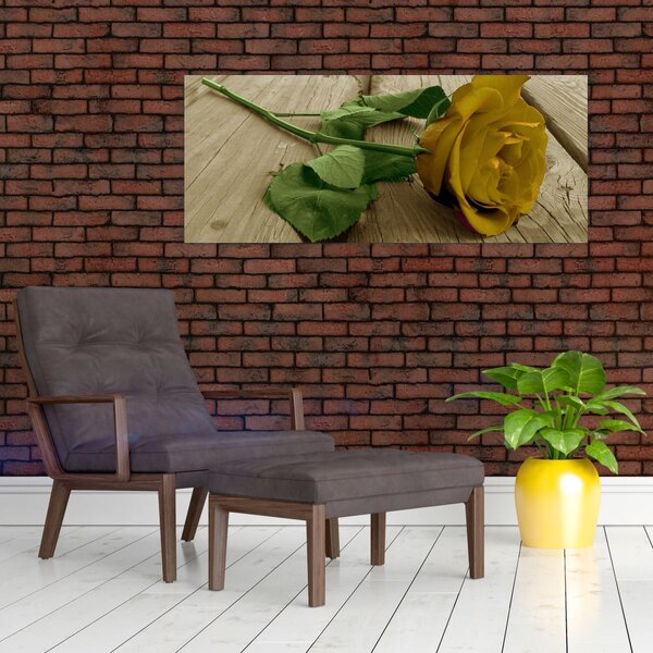 Slika - Vintage žute ruže (120x50 cm)