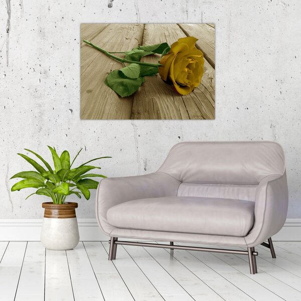 Slika - Vintage žute ruže (70x50 cm)