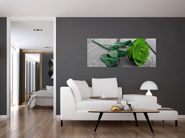Slika - Zelena ruža (120x50 cm)