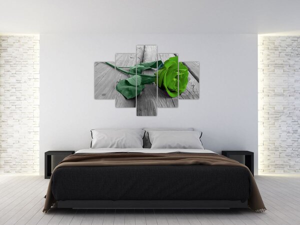 Slika - Zelena ruža (150x105 cm)