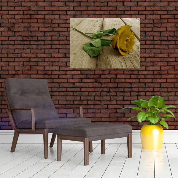 Slika - Vintage žute ruže (70x50 cm)