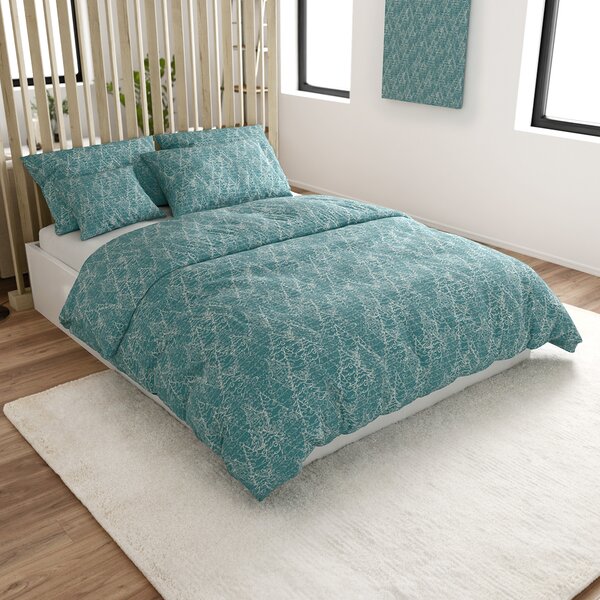 Pamučna posteljina FROSTLINE modrozelena Dimenzije posteljine: 70 x 90 cm | 140 x 200 cm