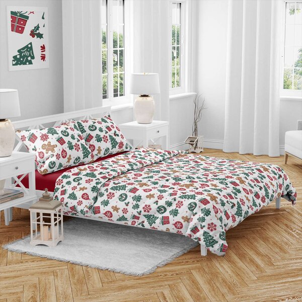 Pamučna posteljina MERRY MOOD bijela Dimenzije posteljine: 70 x 90 cm | 140 x 200 cm