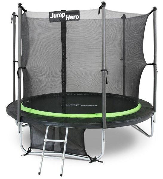 Vrtni trampolin s unutarnjom mrežom 244 cm Jump Hero 8FT