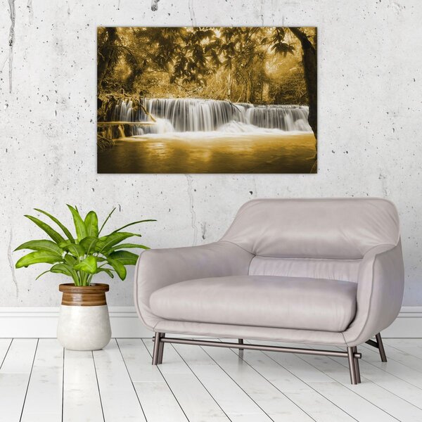 Slika - Vodopad, vintage (90x60 cm)