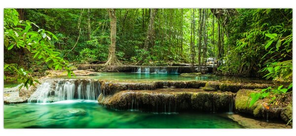 Slika - Zeleni vodopad (120x50 cm)