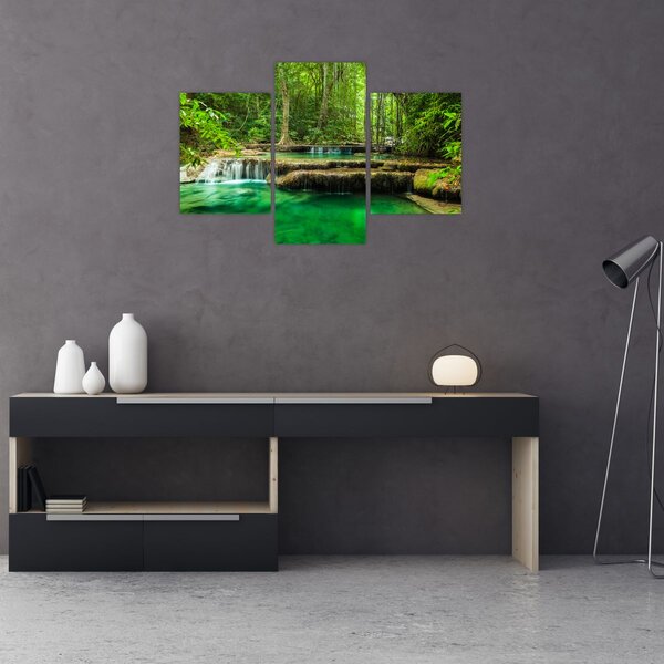 Slika - Zeleni vodopad (90x60 cm)