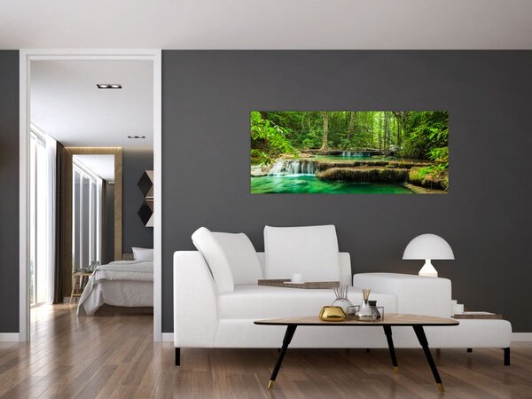 Slika - Zeleni vodopad (120x50 cm)