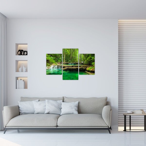 Slika - Zeleni vodopad (90x60 cm)