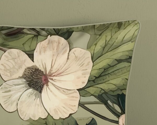 Kaki zelena posteljina za krevet za jednu osobu/za produženi krevet od pamučnog satena 140x220 cm Onaz – Descanso