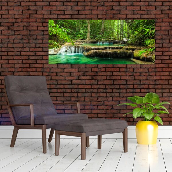 Slika - Zeleni vodopad (120x50 cm)