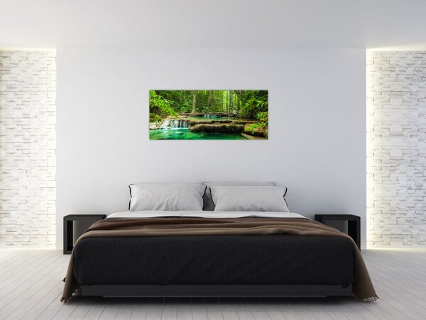 Slika - Zeleni vodopad (120x50 cm)