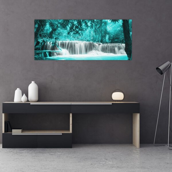 Slika - Plavi vodopad (120x50 cm)
