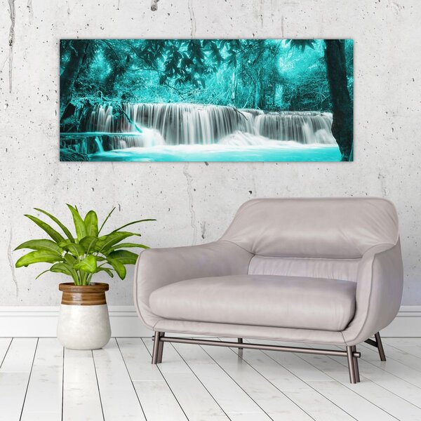 Slika - Plavi vodopad (120x50 cm)