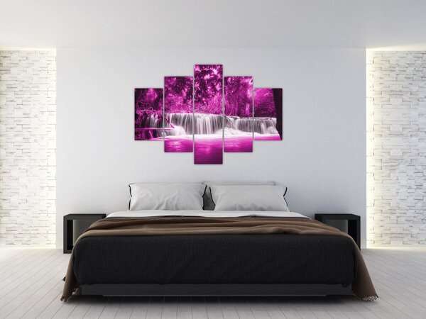 Slika - Vodopad, ljubičasta (150x105 cm)
