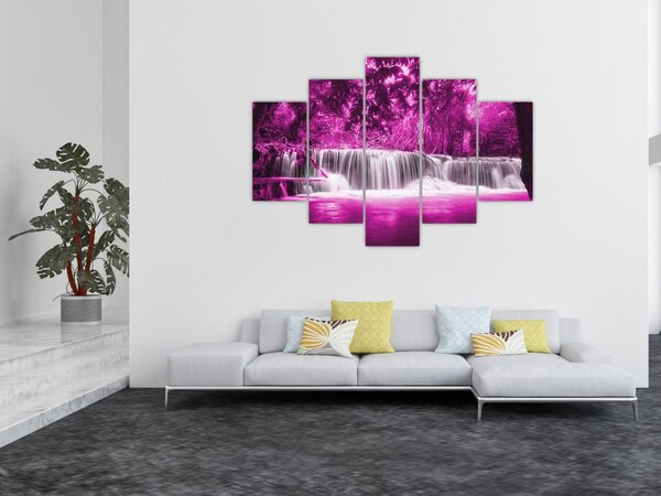 Slika - Vodopad, ljubičasta (150x105 cm)