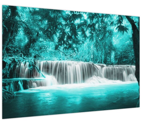Slika - Plavi vodopad (90x60 cm)