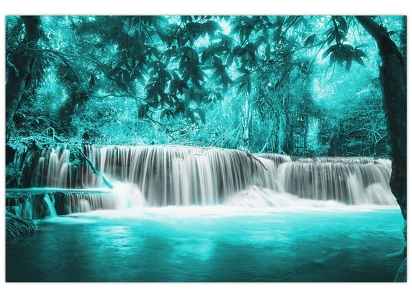 Slika - Plavi vodopad (90x60 cm)