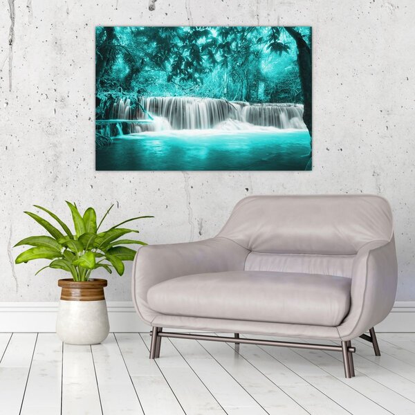 Slika - Plavi vodopad (90x60 cm)