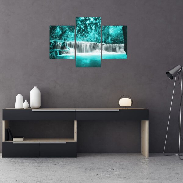 Slika - Plavi vodopad (90x60 cm)