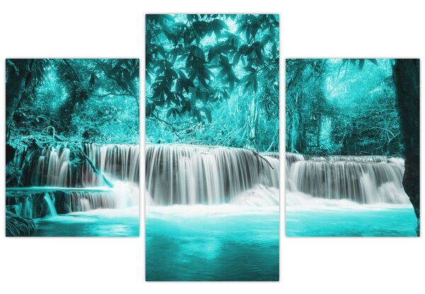 Slika - Plavi vodopad (90x60 cm)