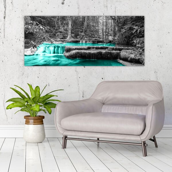 Slika - Zimska rijeka (120x50 cm)