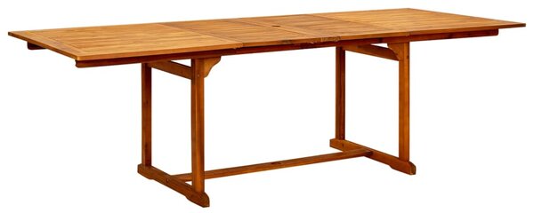 VidaXL Vrtni blagovaonski stol (160 - 240)x100x75 cm od drva bagrema