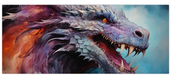 Slika - Ilustracija zmaja (120x50 cm)