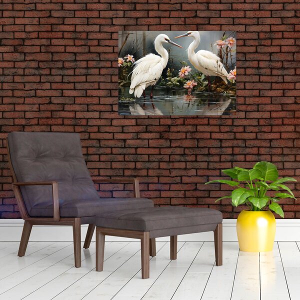 Slika - Bijeli ždralovi (70x50 cm)