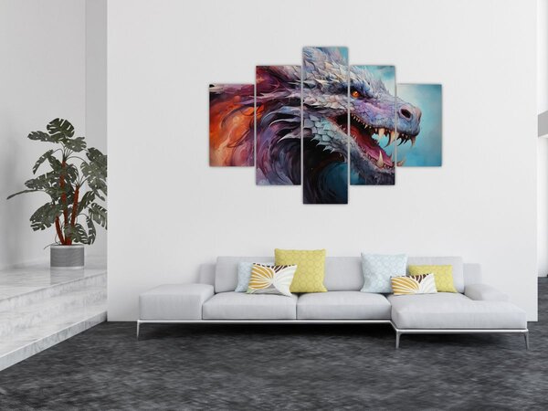 Slika - Ilustracija zmaja (150x105 cm)