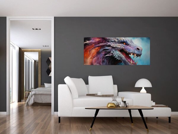 Slika - Ilustracija zmaja (120x50 cm)