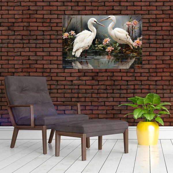 Slika - Bijeli ždralovi (90x60 cm)