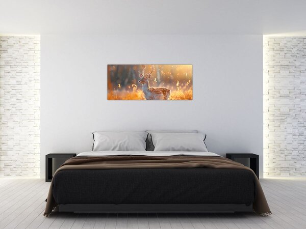 Slika - Jeleni u polju (120x50 cm)