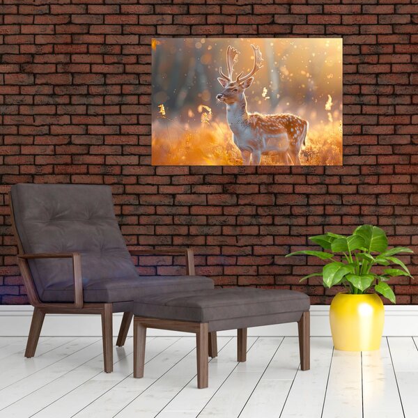 Slika - Jeleni u polju (90x60 cm)