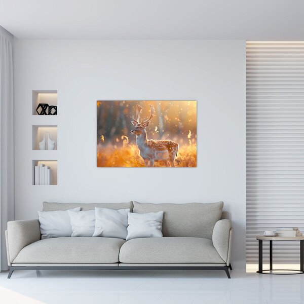 Slika - Jeleni u polju (90x60 cm)