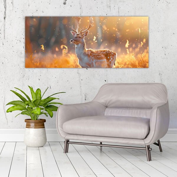 Slika - Jeleni u polju (120x50 cm)